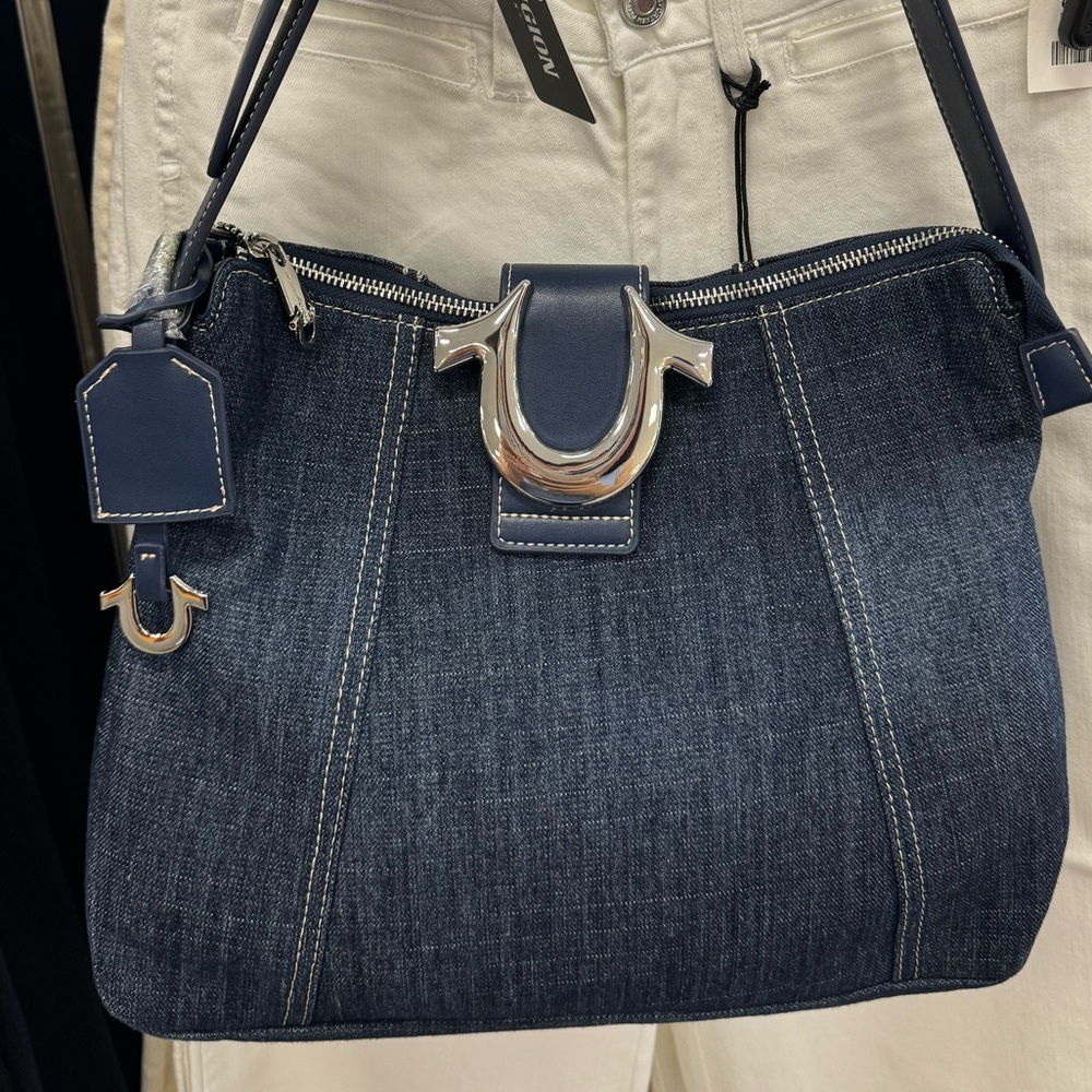 Viral True Religion Denim Shoulder Bag